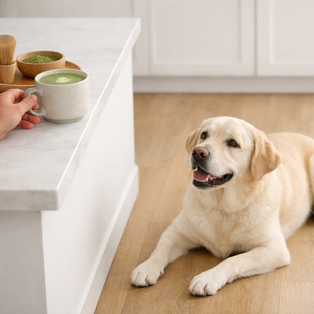 Mogen honden matcha drinken?