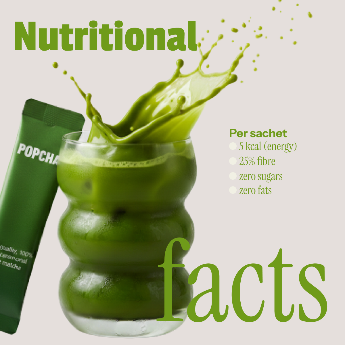 Matcha powder nutritional facts and ingredients