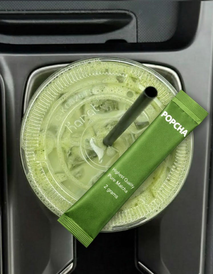 Popcha-matcha-in-a-car-glassholder